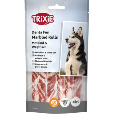 Gardums suņiem : Trixie Denta Fun Marbled Beef Chewing Rolls, 12 cm, 6gab/70 g