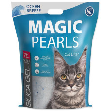 Silikona smiltis kaķu tualetei : MAGIC PEARLS Ocean Breeze 16L