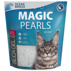Silikona smiltis kaķu tualetei : MAGIC PEARLS Ocean Breeze 7.6 L