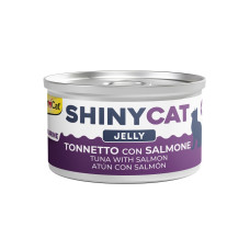 Konservēta barība kaķiem  - Gimborn SHINYCAT JELLY TUNA WITH SALMON 70g