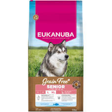 Sausa barība suņiem - Eukanuba Senior Large Grain Free ocean fish, 12 kg