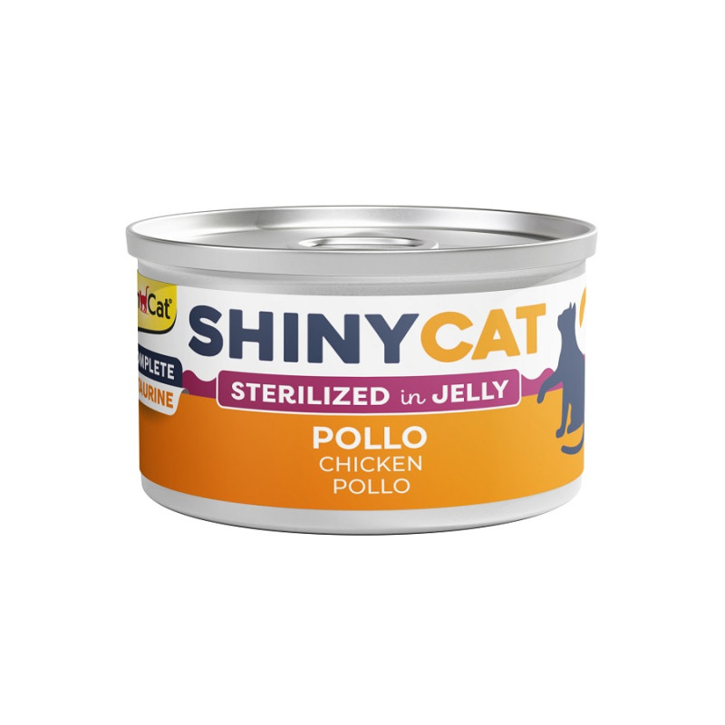 Konservēta barība kaķiem  - Gimborn SHINYCAT JELLY STERILIZED CHICKEN 70g