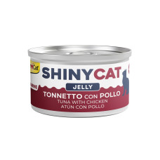 Konservēta barība kaķiem  - Gimborn SHINYCAT JELLY TUNA WITH CHICKEN 70g