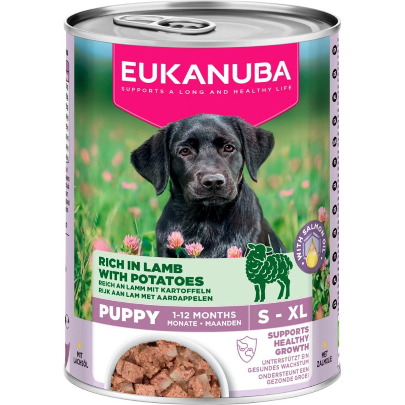 Konservi kucēniem - Eukanuba CAN LC PUP AB LMB&POT 400G