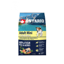 Sausa barība suņiem - Ontario Dog Adult Mini Fish and Rice, 2.25kg