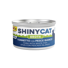 Konservēta barība kaķiem  - Gimborn SHINYCAT TUNA WITH WHITE FISH 70g
