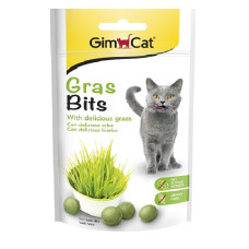 Vitamīnizēta papildbarība : GimCat Gras Bits 50gr