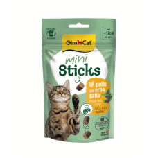 Gardumi kaķiem - GimCat Mini Sticks Chicken With Catnip 50g