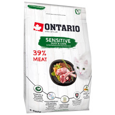 Sausā barība kaķiem - Ontario Cat Sensitive Derma, 400 gr