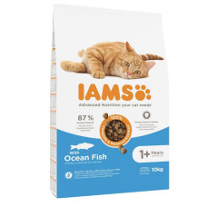 Sausā barība kaķiem - IAMS CAT ADULT OCEAN FISH 10KG
