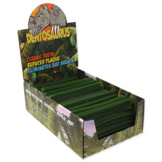 Gardums suņiem – Mr. Dental display dentosaurus stick with chlorophyll M 12 cm 80 gab